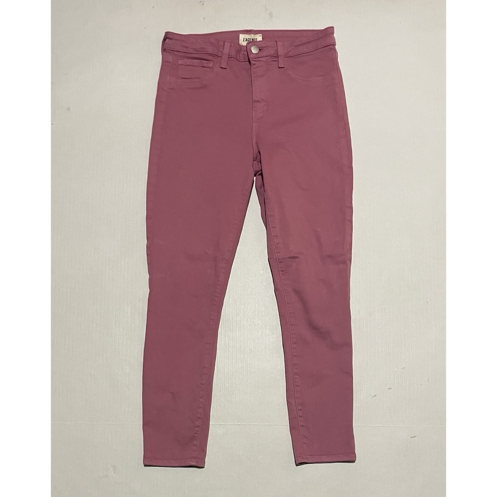 L'AGENCE Womens Size 29 X 25 Wild‎ Rose MARGOT High Rise Waist Skinny Jeans